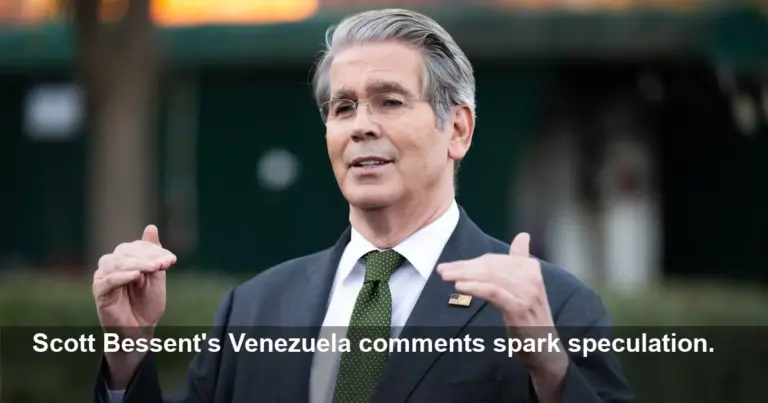 Bessent Links Lower Oil Prices to Venezuela 'Something'