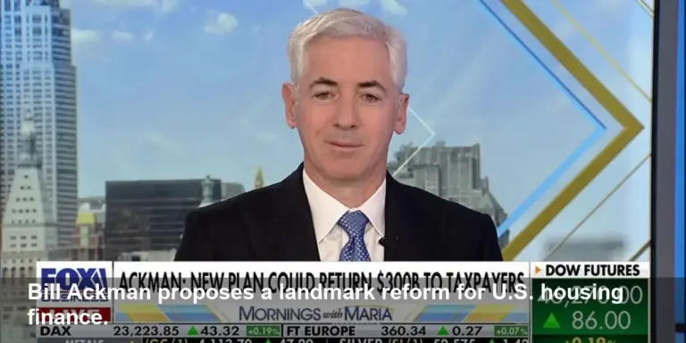 Bill Ackman Unveils $300B Fannie & Freddie Rescue Plan