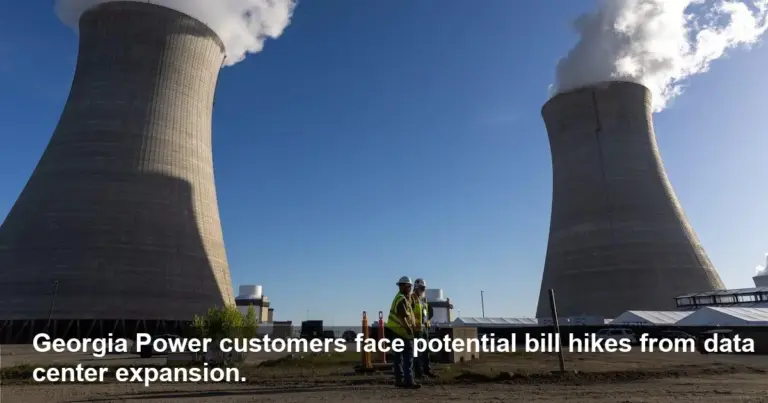 Georgia Power Bills May Rise $20 Due to Data Center Plan