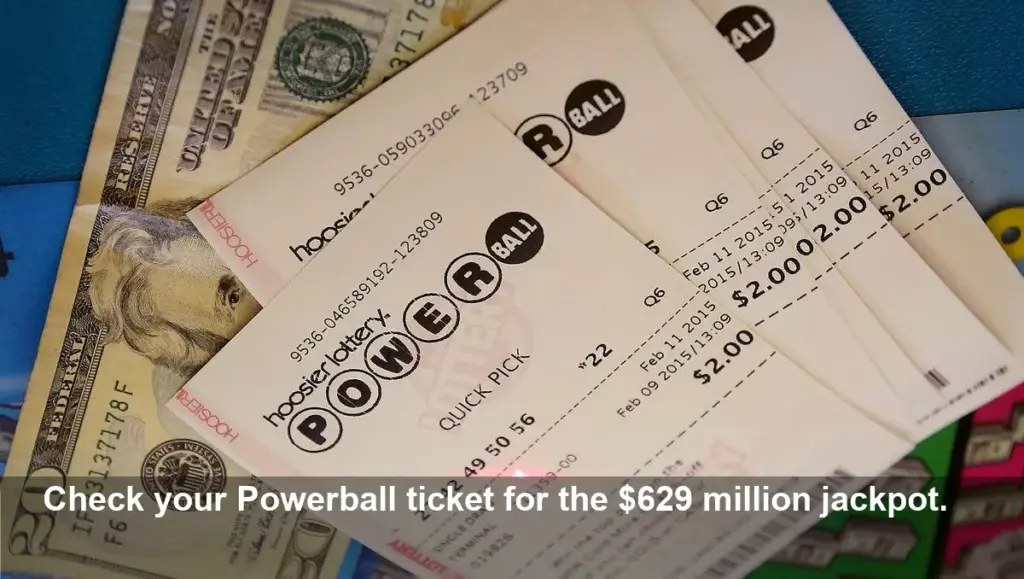 Powerball Winning Numbers for Saturday's $629M Jackpot