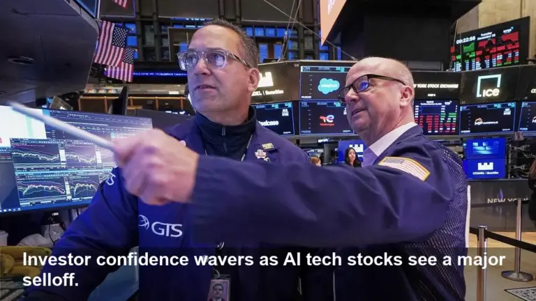 AI Bubble Fears Send Stocks Tumbling for a Fourth Straight Day