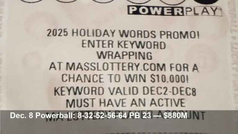 Powerball Numbers Tonight: Dec 8 — $880M Jackpot Results
