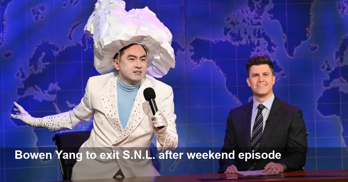 Bowen Yang Leaving S.N.L. After This Weekend Episode