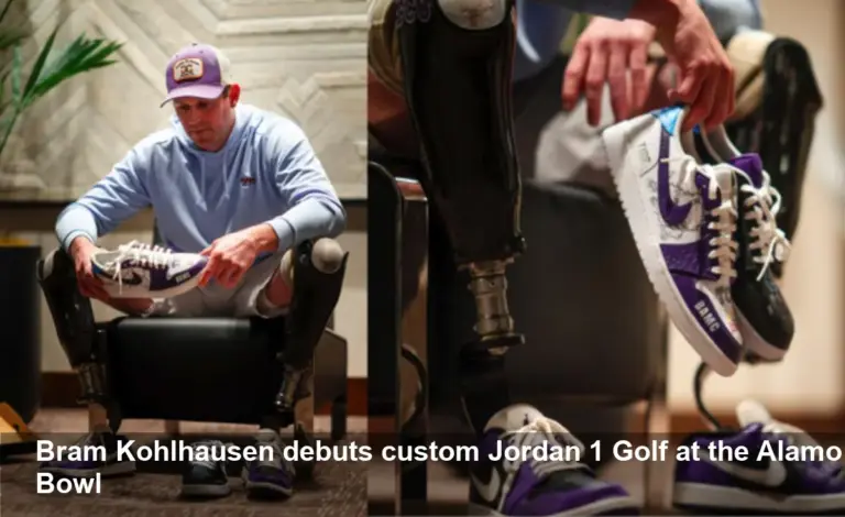 Bram Kohlhausen Debuts Custom Jordan 1 Golf at Alamo Bowl