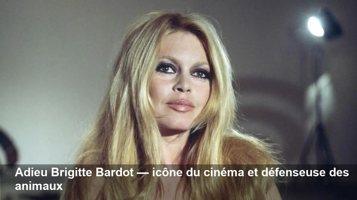 Brigitte Bardot, icône du cinéma et militante, est morte