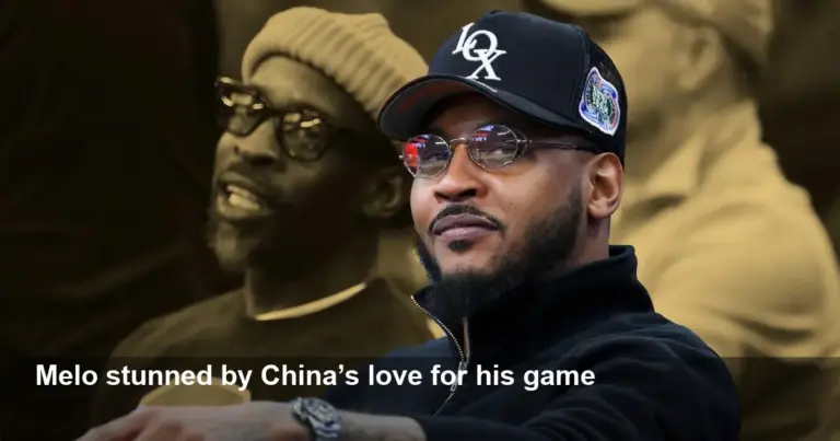Carmelo Anthony amazed by his massive China fanbase