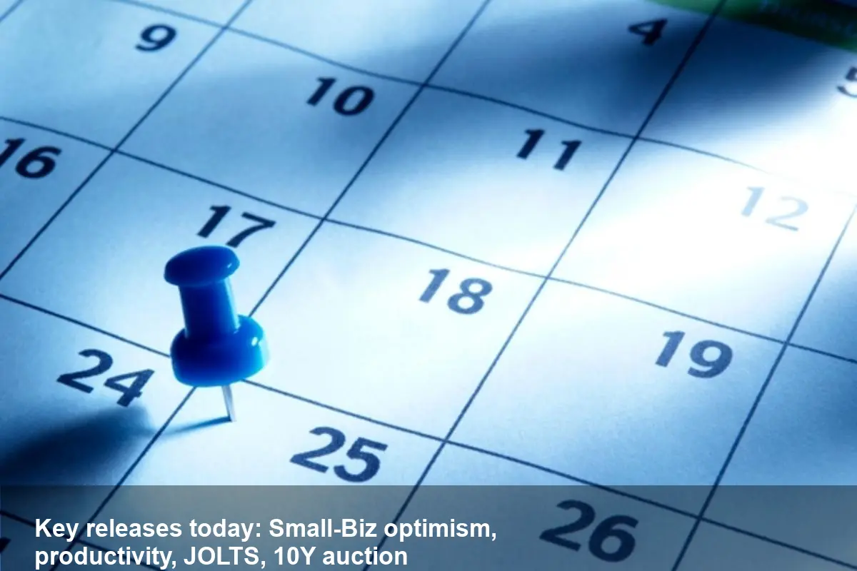 Tuesday Economic Calendar: Small-Biz, Jobs & 10-Year