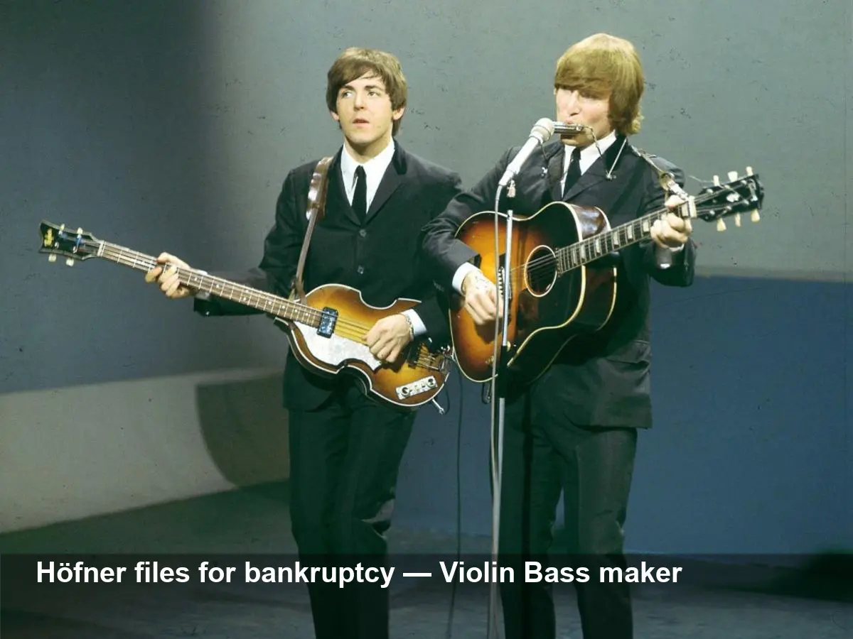 Höfner Files for Bankruptcy — McCartney’s Violin Bass Maker