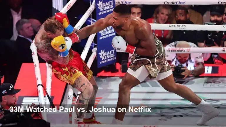 Jake Paul vs. Anthony Joshua Draws 33M on Netflix Worldwide