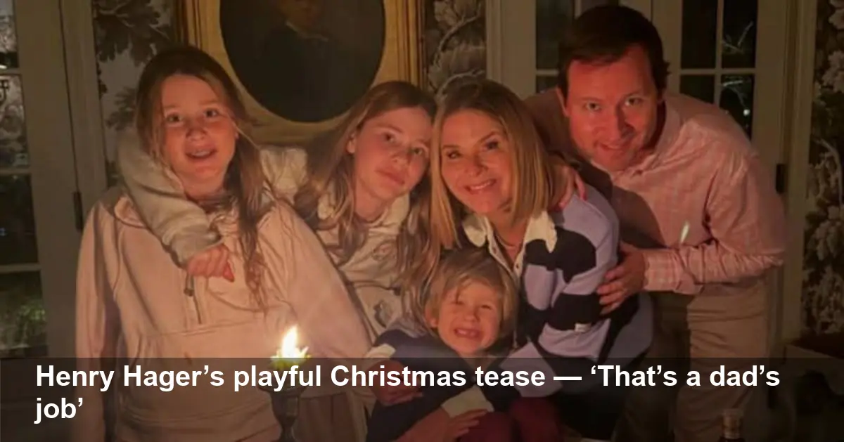 Jenna Bush Hager Calls Out Henry Hager on Christmas