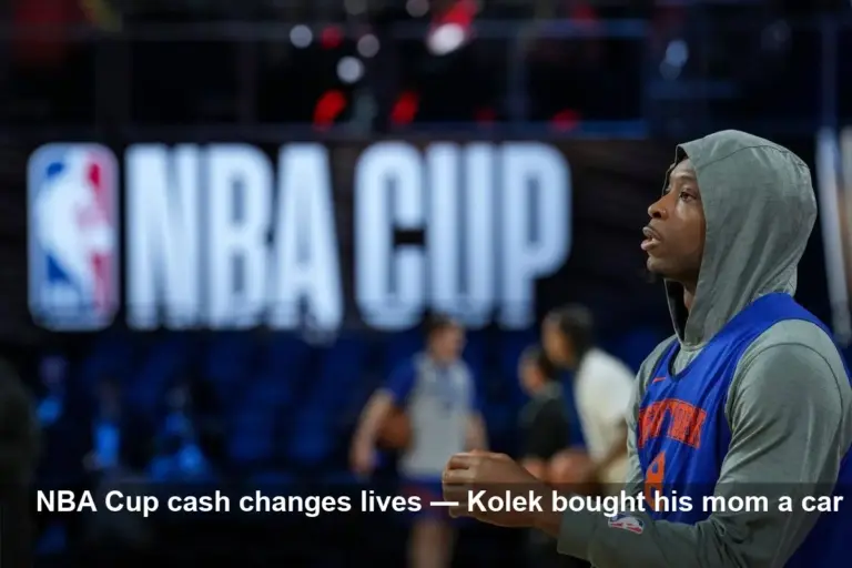 Knicks on NBA Cup paydays: Tyler Kolek buys for mom