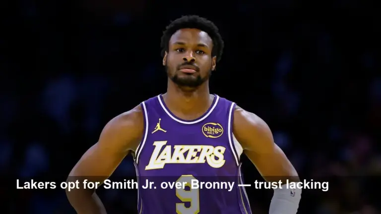 Lakers' Stance on Bronny James Is Crystal Clear Now