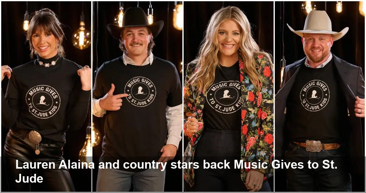 Lauren Alaina Joins Stars for Music Gives to St. Jude Kids Tee