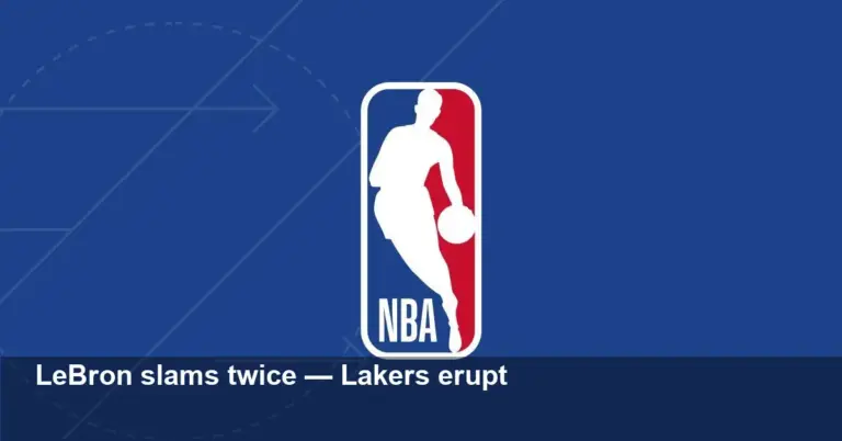 LeBron Hypes Lakers with Two Thunderous Slam Dunks