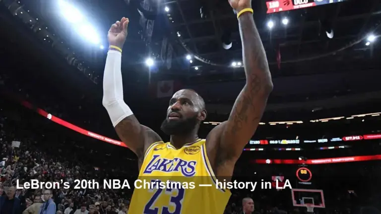LeBron James set for 20th NBA Christmas game vs Rockets
