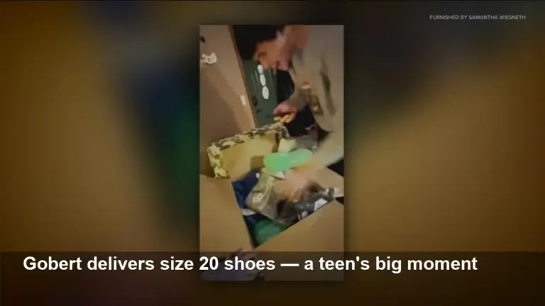 Rudy Gobert Sends Size 20 Shoes to 15-Year-Old Teen