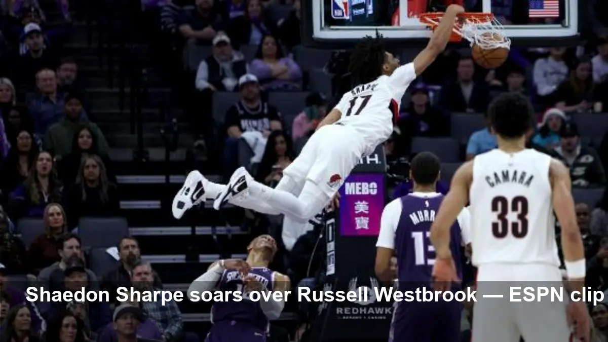 Shaedon Sharpe Posters Russell Westbrook in Wild ESPN Clip