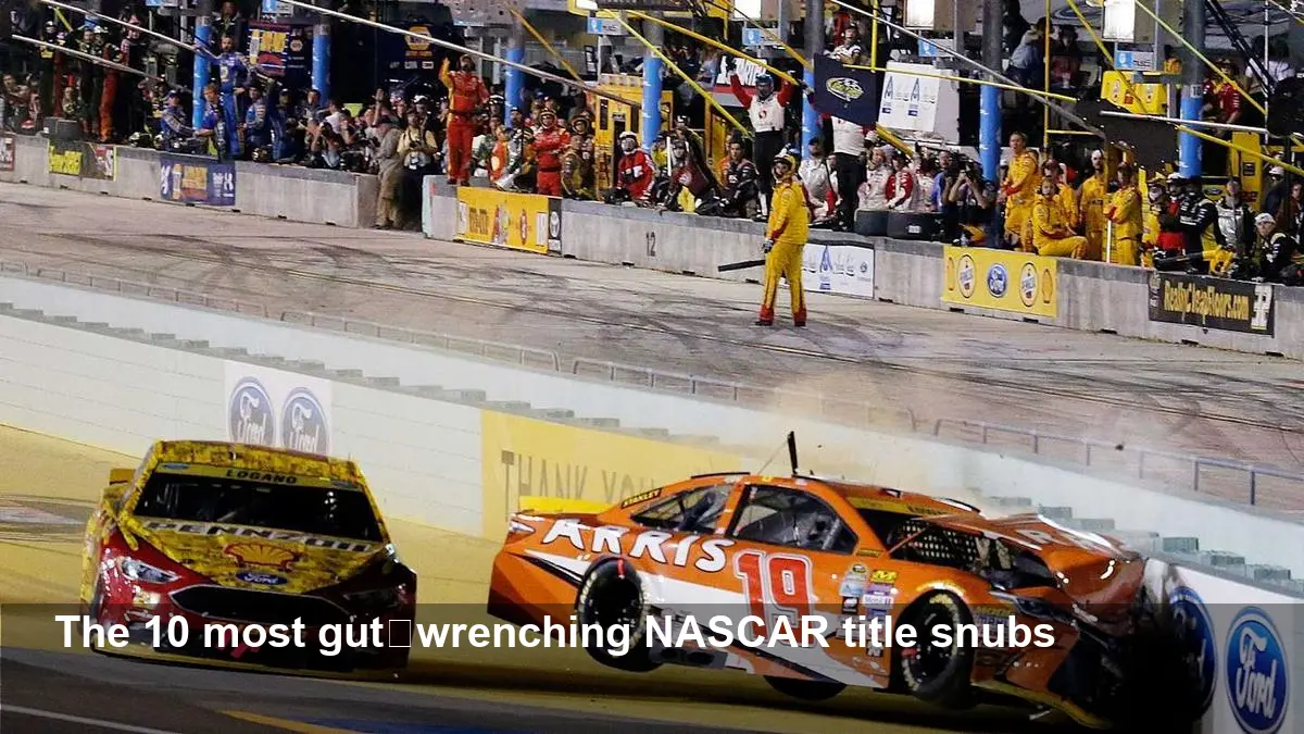 Top 10 Heartbreaking NASCAR Cup Series Losses