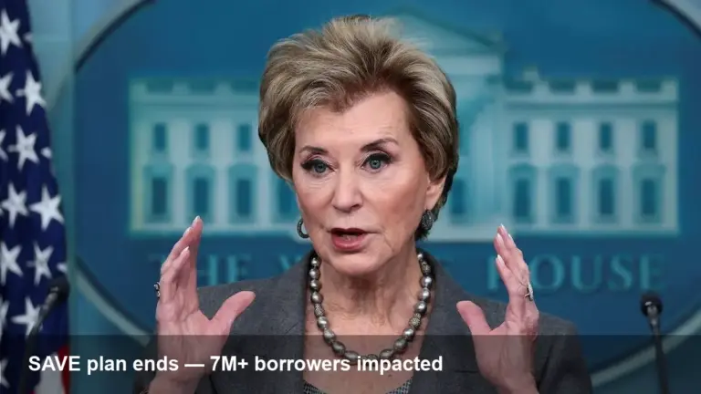 Trump Education Dept. Moves to End SAVE Loan Plan Nationwide