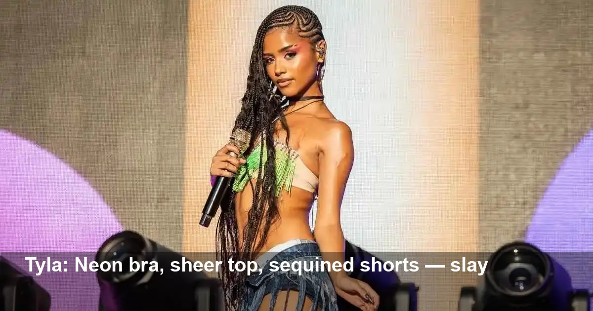 Tyla’s Neon Bra & Shorts: Sheer Top Slays — Fans React