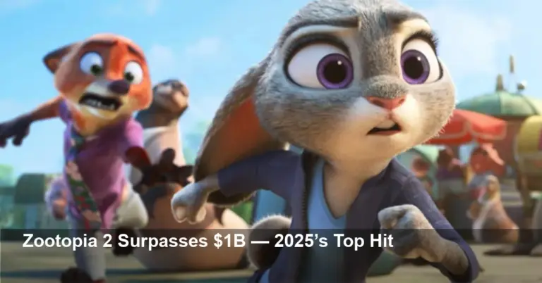 Zootopia 2 Becomes Highest-Grossing U.S. Film of 2025