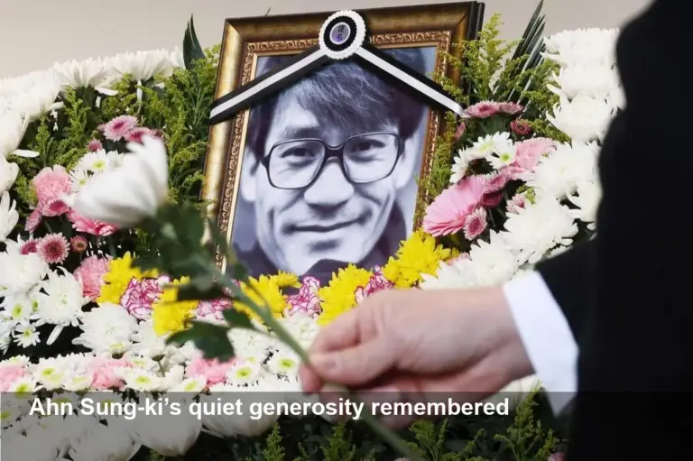 Late Star Ahn Sung-ki Remembered for Quiet Generosity