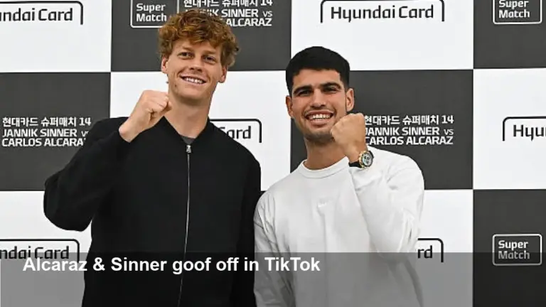 Alcaraz and Sinner Record TikTok in Korea, Laughing