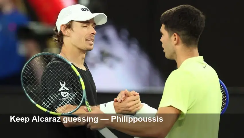Philippoussis: De Minaur must keep Alcaraz guessing