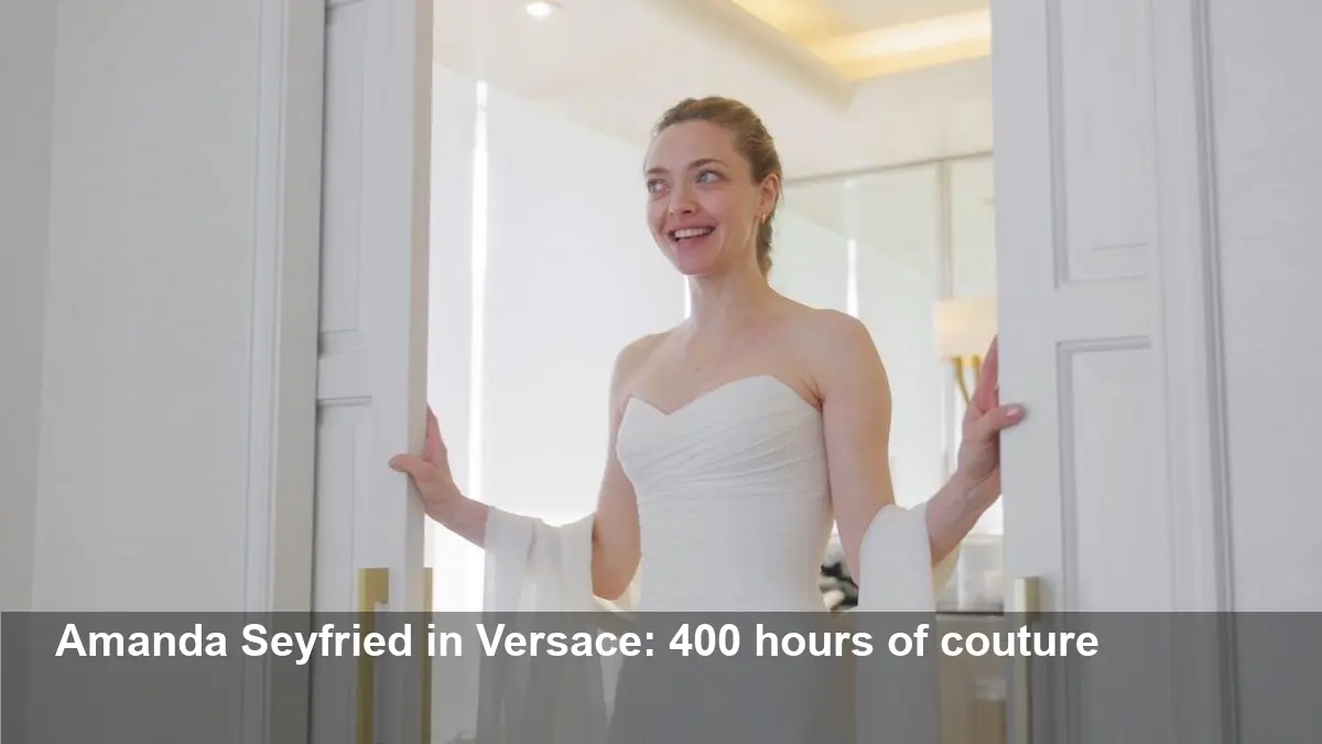 Amanda Seyfried’s 400-Hour Versace Dress at Globes