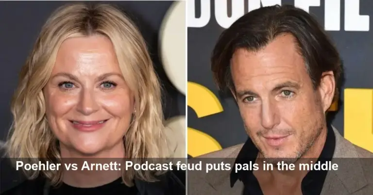Amy Poehler and Will Arnett Podcast Feud Forces Friends