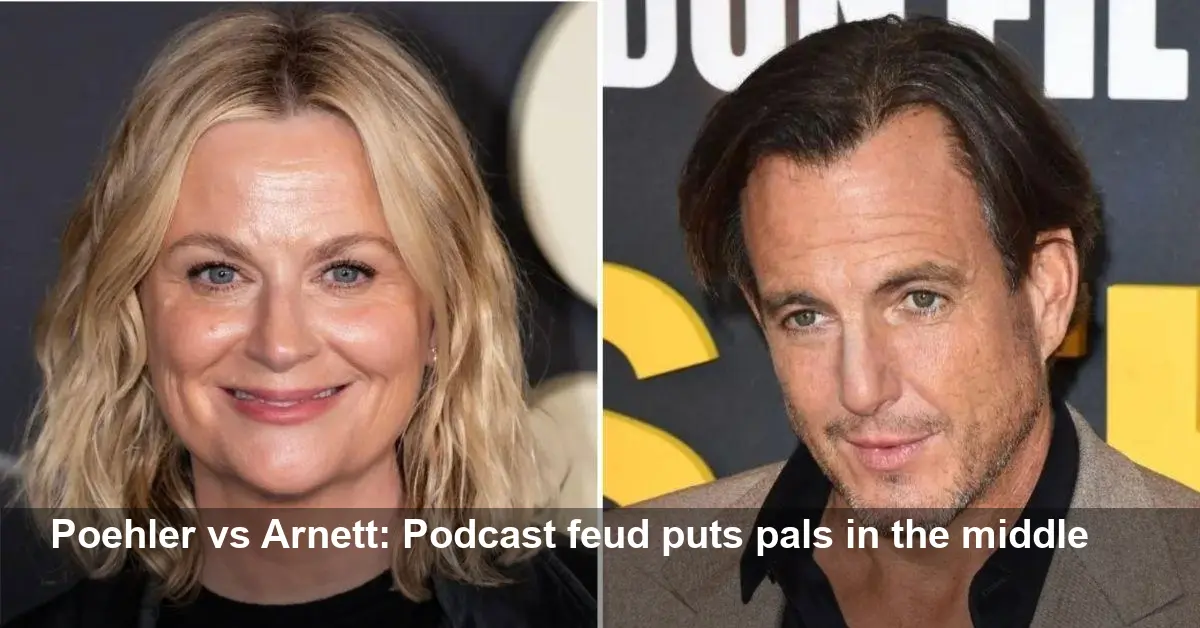 Amy Poehler and Will Arnett Podcast Feud Forces Friends