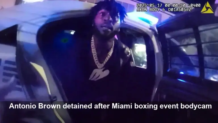 Bodycam Shows Antonio Brown Handcuffed After Miami Shooting