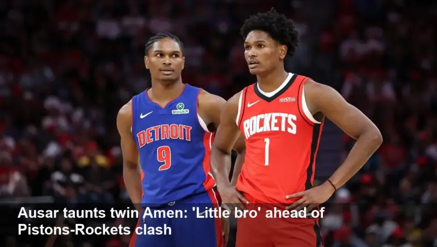 Pistons' Ausar Thompson Needles Twin Amen: 'Little Bro'