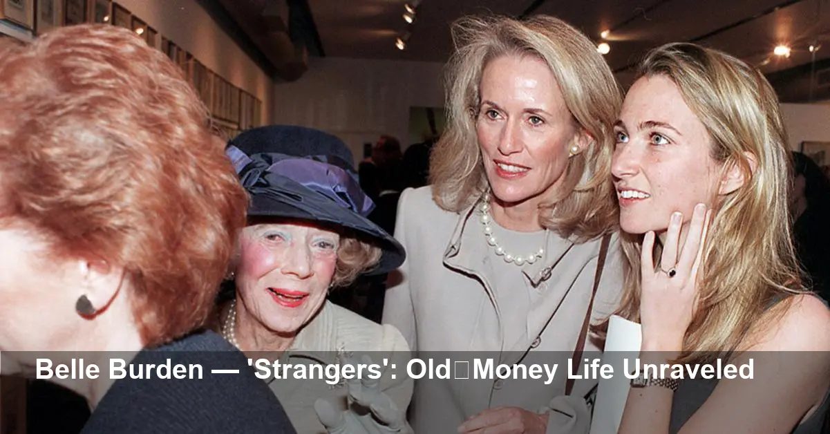 Belle Burden’s Strangers: An Old-Money Marriage Ends