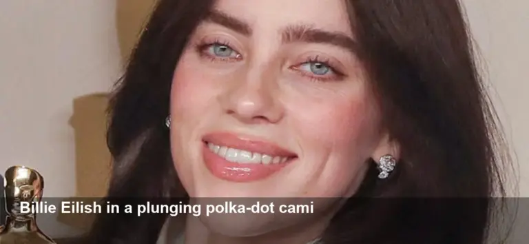 Billie Eilish Shows Off in Plunging Polka-Dot Top —Fans React