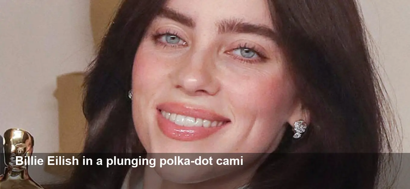 Billie Eilish Shows Off in Plunging Polka-Dot Top —Fans React