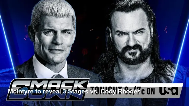 McIntyre to Reveal 3 Stages Match vs. Cody Rhodes