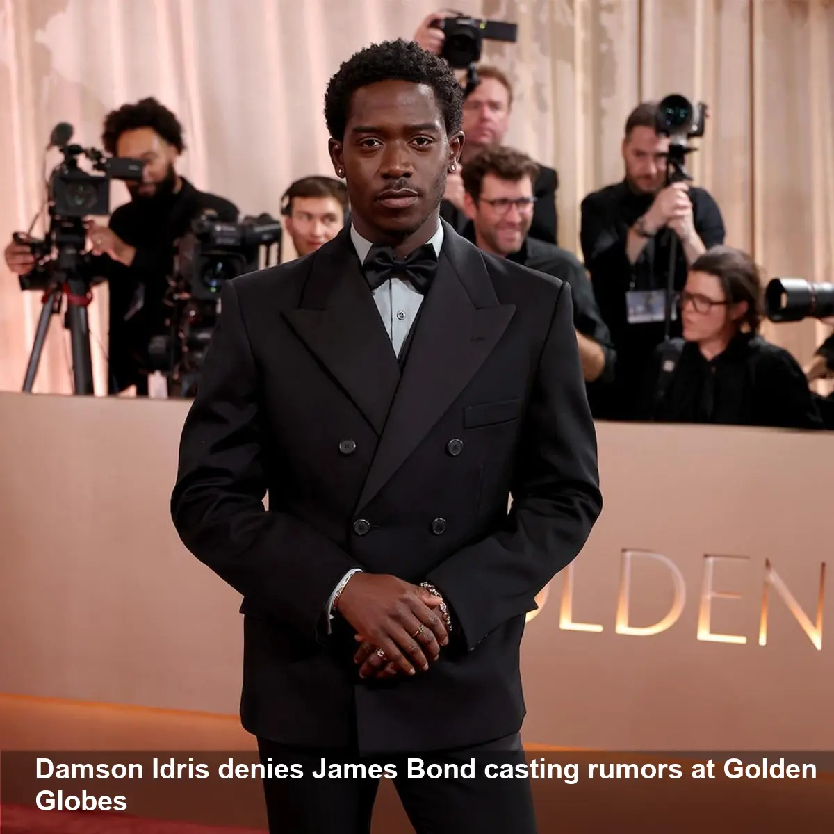 Damson Idris Denies James Bond Rumors at Golden Globes