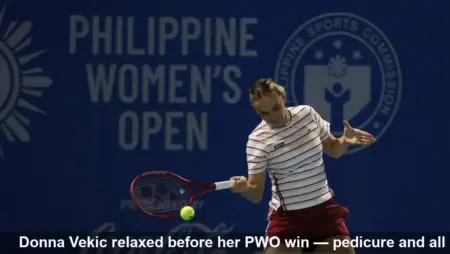 Donna Vekic relaxes with pedicure, beats Okamura at PWO