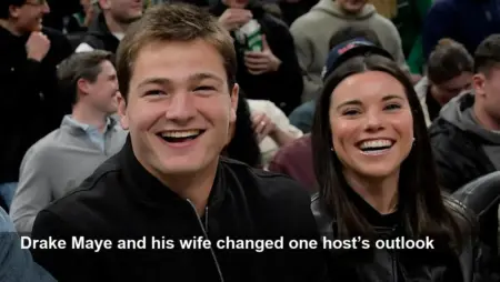 Drake Maye and Wife Change a Boston Host’s View