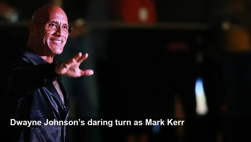 Dwayne Johnson's cliff jump: Playing UFC's Mark Kerr