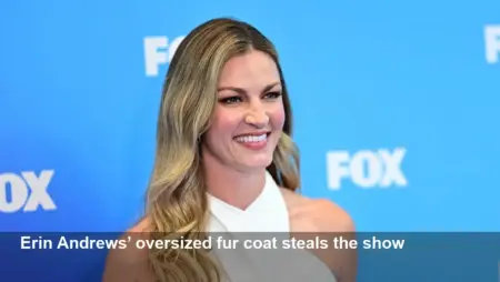 Erin Andrews’ massive fur coat becomes instant meme