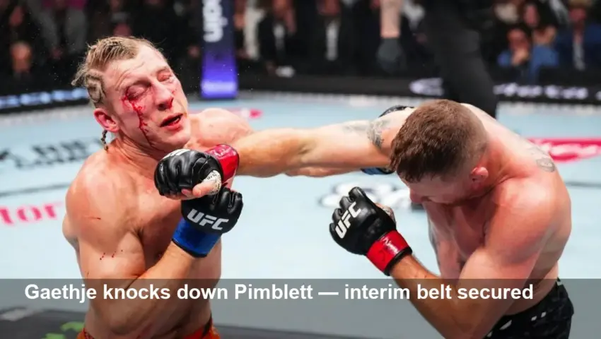 Gaethje Claims Interim Lightweight Crown at UFC 324