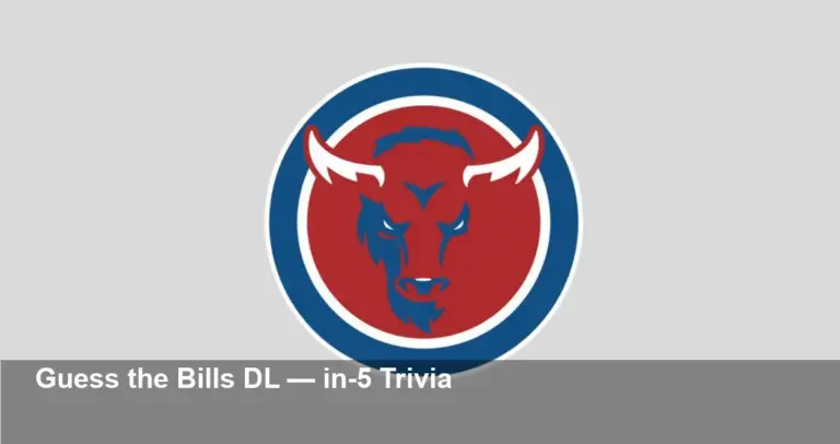 Try to Guess This Bills Defensive Lineman Today — in-5 Trivia