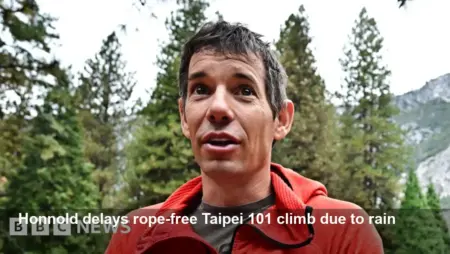 Alex Honnold Delays Rope-Free Taipei 101 Climb to Sunday