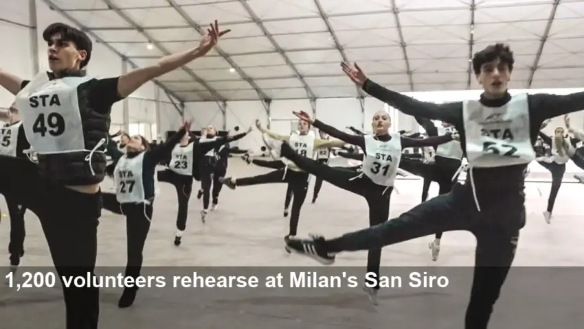 1,200 Volunteers Rehearse 2026 Olympics Opening Ceremony