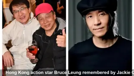 Jackie Chan and Stephen Chow Honour Bruce Leung, 77