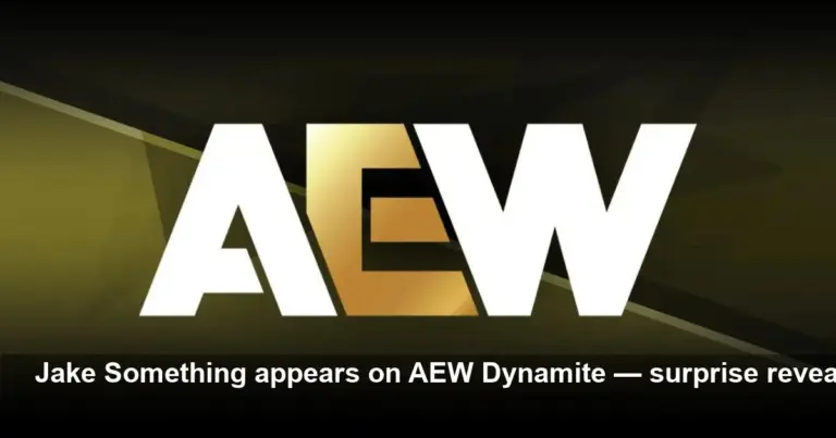 Jake Something Debuts on AEW Dynamite in Shocking Segment