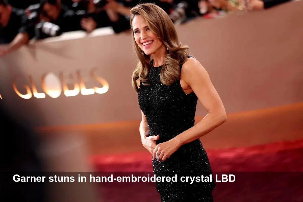Jennifer Garner Returns in Crystal LBD, Debuts Side Part