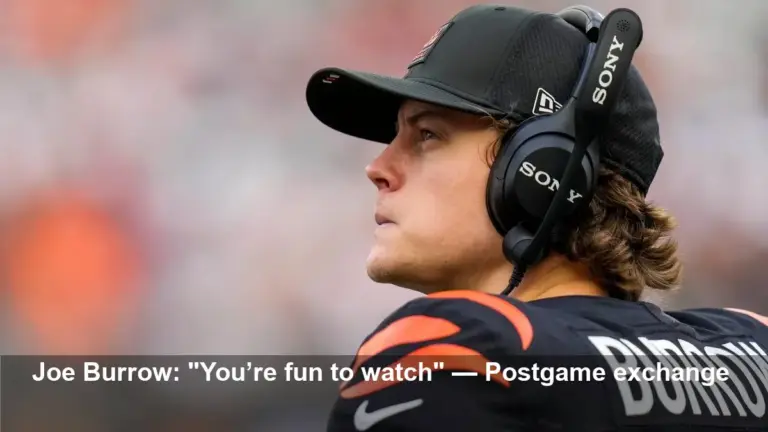Joe Burrow Praises Shedeur Sanders After Season Finale